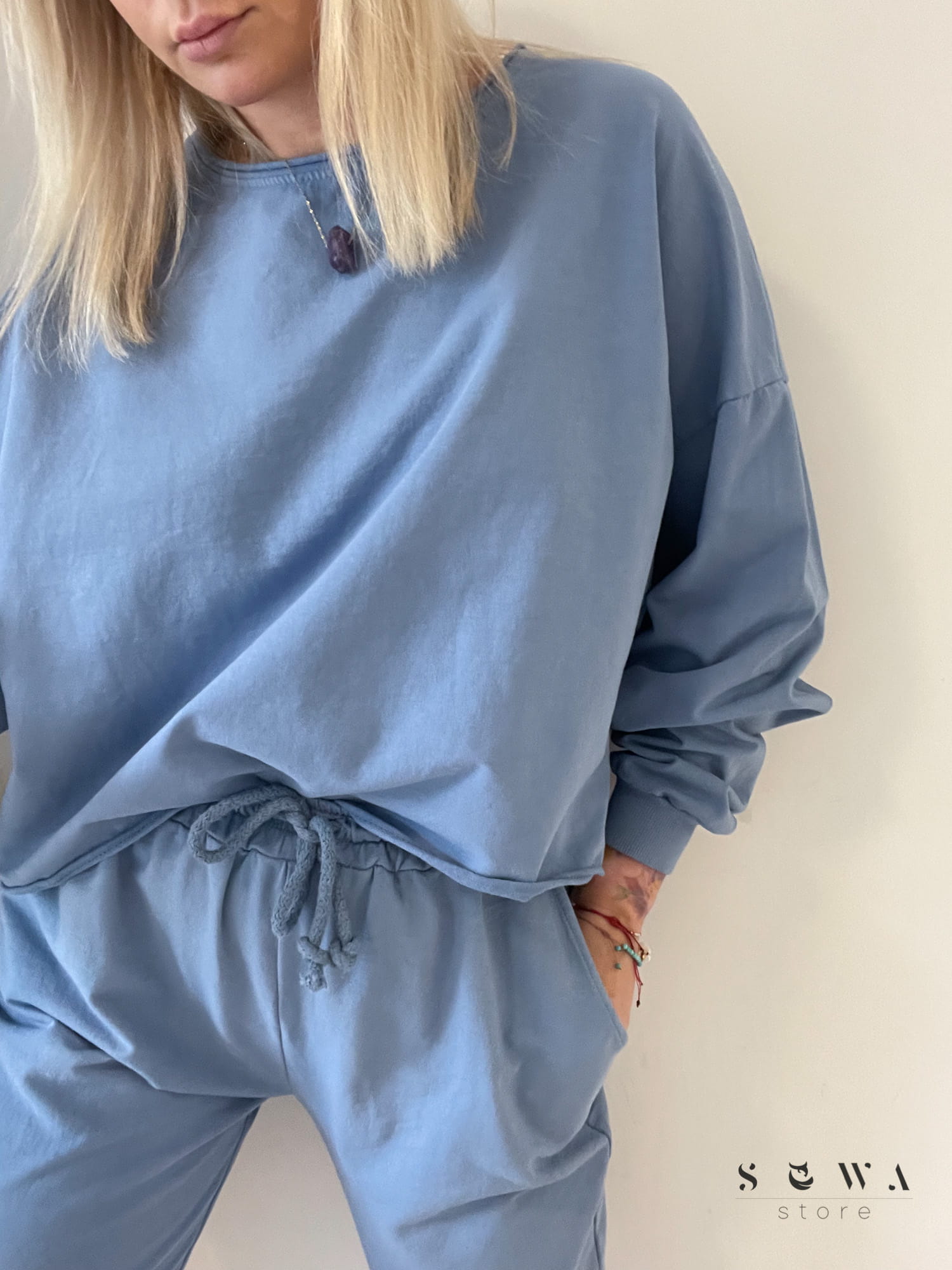 Dres damski bawełniany Glam niebieski