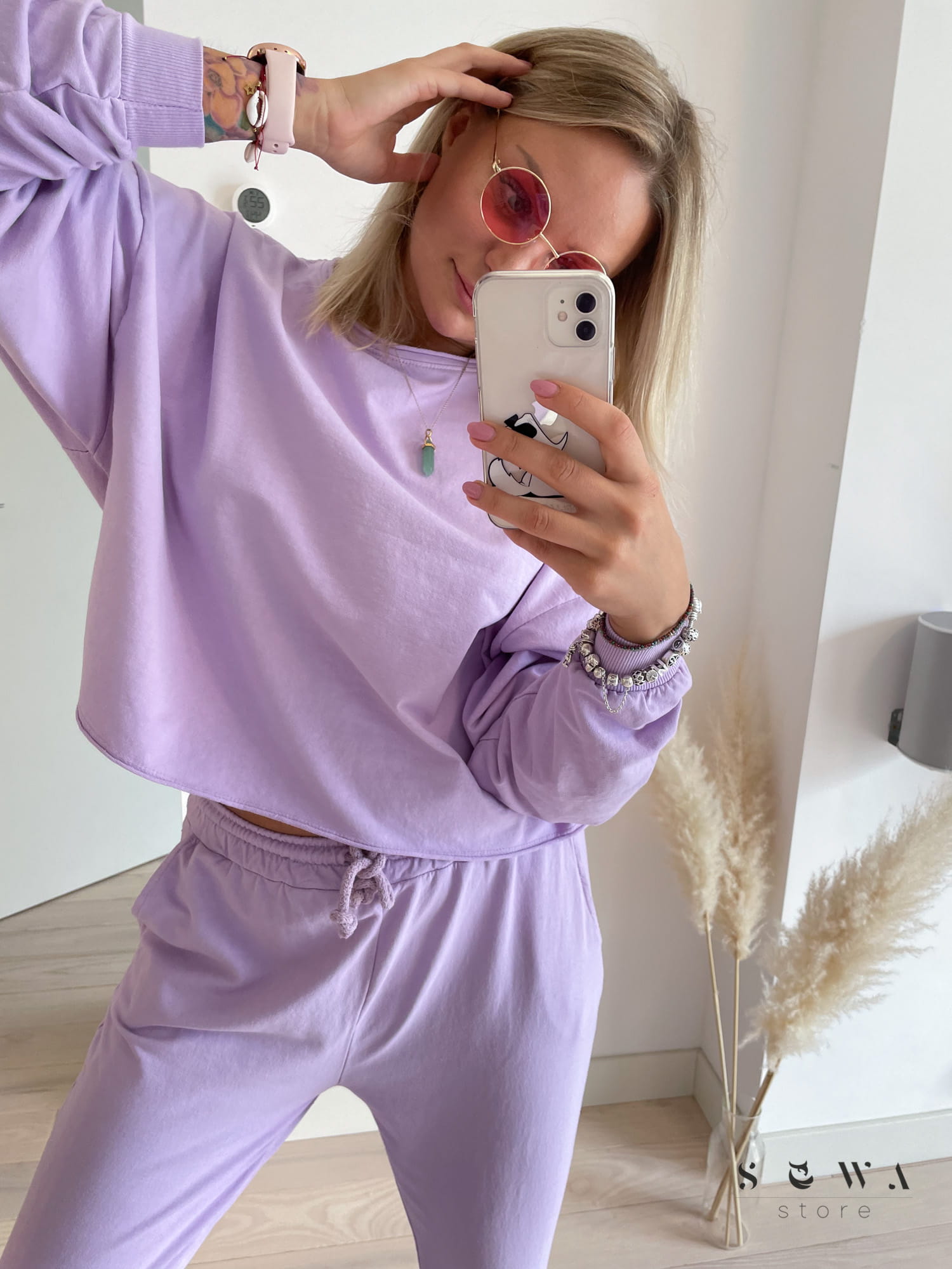 Dres damski bawełniany Glam lila