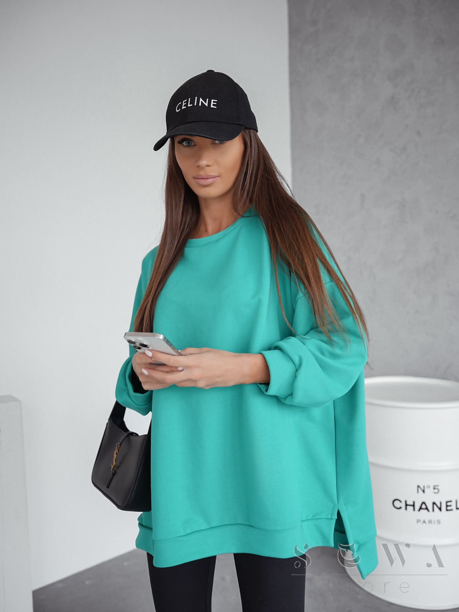 Bluza damska bawełniana Mucha - zielony